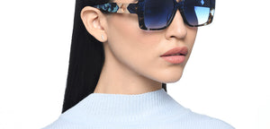Tortoise Square Full Rim Women Sunglasses by John Jacobs-216831