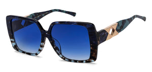 Tortoise Square Full Rim Women Sunglasses by John Jacobs-216831
