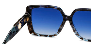 Tortoise Square Full Rim Women Sunglasses by John Jacobs-216831