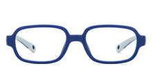 Load image into Gallery viewer, Blue Rectangle Full Rim Kids Eyeglasses by Hooper-210492