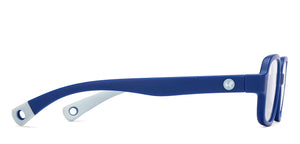 Blue Rectangle Full Rim Kids Eyeglasses by Hooper-210492