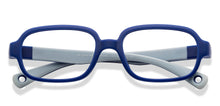 Load image into Gallery viewer, Blue Rectangle Full Rim Kids Eyeglasses by Hooper-210492
