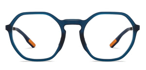 Blue Geometric Full Rim Unisex Eyeglasses by Lenskart Air-211431