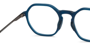 Blue Geometric Full Rim Unisex Eyeglasses by Lenskart Air-211431