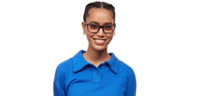 Load image into Gallery viewer, Blue Rectangle Full Rim Unisex Eyeglasses by Lenskart Air-211421