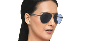 Gunmetal Aviator Full Rim Unisex Sunglasses by Vincent Chase Polarized-216026