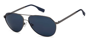 Gunmetal Aviator Full Rim Unisex Sunglasses by Vincent Chase Polarized-216026