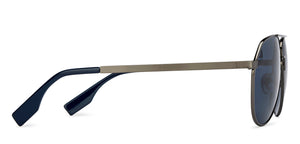 Gunmetal Aviator Full Rim Unisex Sunglasses by Vincent Chase Polarized-216026