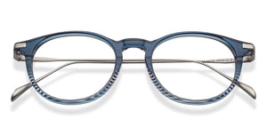 Blue Round Full Rim Unisex Eyeglasses by John Jacobs-152702