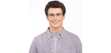 Load image into Gallery viewer, Blue Rectangle Half Rim Unisex Eyeglasses by Vincent Chase Online-207969
