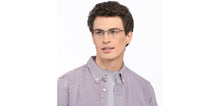Load image into Gallery viewer, Blue Rectangle Half Rim Unisex Eyeglasses by Vincent Chase Online-207969
