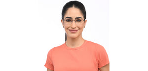 Blue Rectangle Half Rim Unisex Eyeglasses by Vincent Chase Online-207969
