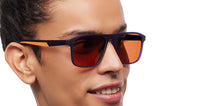 Load image into Gallery viewer, Blue Square Full Rim Unisex Sunglasses by Vincent Chase Online-209309