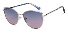 Load image into Gallery viewer, Silver Cat Eye Full Rim Women Sunglasses by John Jacobs-229409