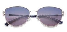 Load image into Gallery viewer, Silver Cat Eye Full Rim Women Sunglasses by John Jacobs-229409