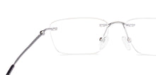 Load image into Gallery viewer, Blue Rectangle Rimless Unisex Eyeglasses by Vincent Chase-229218