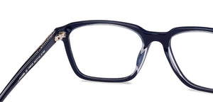 Blue Rectangle Full Rim Unisex Eyeglasses by John Jacobs-215572