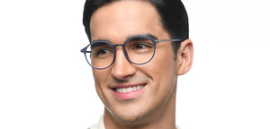 Blue Round Full Rim Unisex Eyeglasses by Lenskart Air-212335