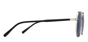 Silver Geometric Full Rim Unisex Sunglasses by Vincent Chase Polarized-213237