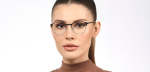 Blue Round Full Rim Unisex Eyeglasses by Vincent Chase-201320