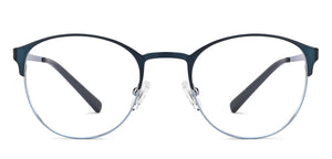 Blue Round Full Rim Unisex Eyeglasses by Vincent Chase-201320