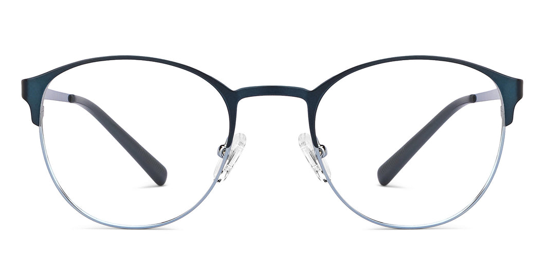Blue Round Full Rim Unisex Eyeglasses by Vincent Chase-201320