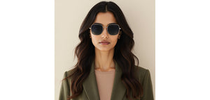 Silver Square Full Rim Unisex Sunglasses by John Jacobs-222524