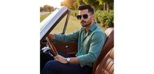 Load image into Gallery viewer, Silver Square Full Rim Unisex Sunglasses by John Jacobs-222524