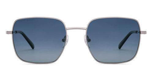 Silver Square Full Rim Unisex Sunglasses by John Jacobs-222524