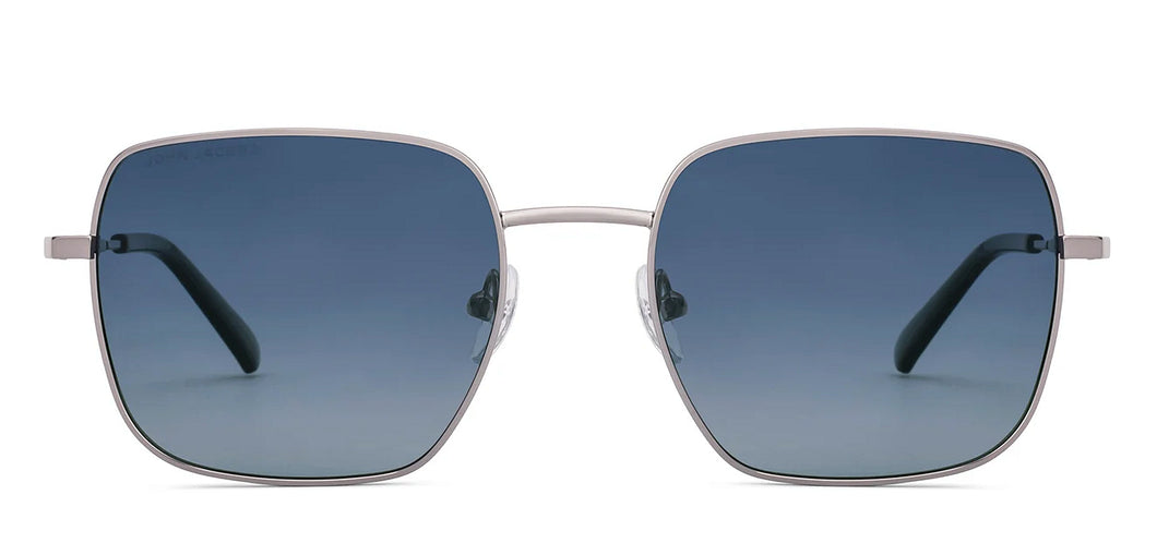 Silver Square Full Rim Unisex Sunglasses by John Jacobs-222524