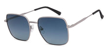 Load image into Gallery viewer, Silver Square Full Rim Unisex Sunglasses by John Jacobs-222524