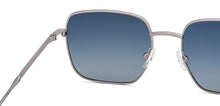 Load image into Gallery viewer, Silver Square Full Rim Unisex Sunglasses by John Jacobs-222524