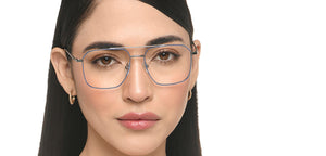 Blue Square Full Rim Unisex Eyeglasses by Vincent Chase-210629