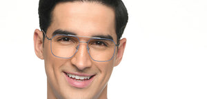 Blue Square Full Rim Unisex Eyeglasses by Vincent Chase-210629