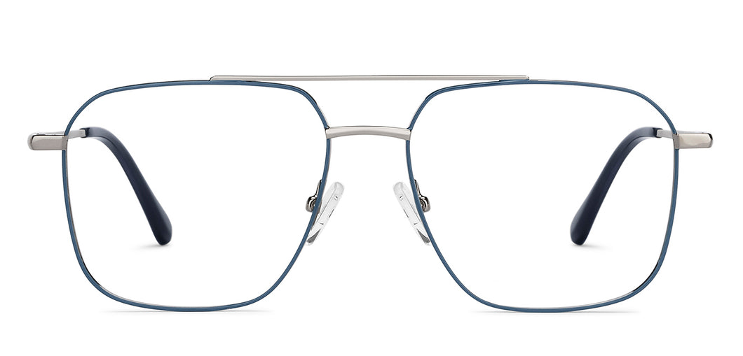 Blue Square Full Rim Unisex Eyeglasses by Vincent Chase-210629