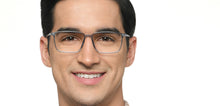 Load image into Gallery viewer, Blue Rectangle Full Rim Unisex Eyeglasses by Lenskart Air-215411