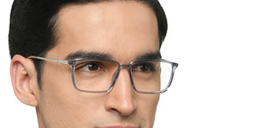 Blue Rectangle Full Rim Unisex Eyeglasses by Lenskart Air-215411