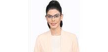 Load image into Gallery viewer, Blue Rectangle Half Rim Unisex Eyeglasses by Vincent Chase-207976