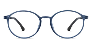 Blue Round Full Rim Unisex Eyeglasses by Lenskart Air Online-201549