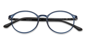 Blue Round Full Rim Unisex Eyeglasses by Lenskart Air Online-201549