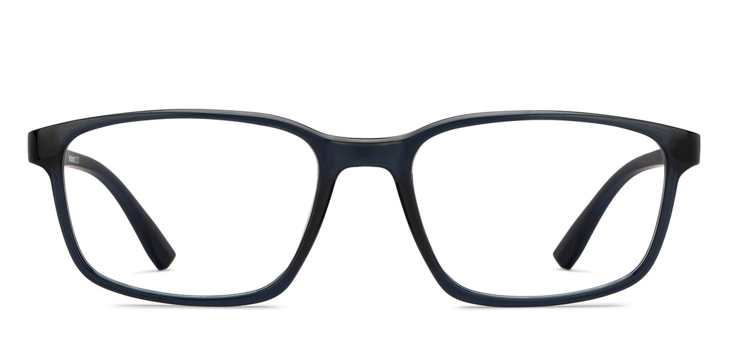 Blue Rectangle Full Rim Unisex Eyeglasses by Lenskart Air-215899