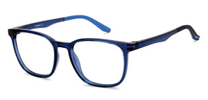 Blue Round Full Rim Unisex Eyeglasses by Lenskart Air-215876