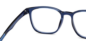 Blue Round Full Rim Unisex Eyeglasses by Lenskart Air-215876