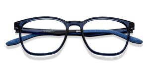 Blue Round Full Rim Unisex Eyeglasses by Lenskart Air-215876