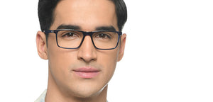 Blue Rectangle Full Rim Unisex Eyeglasses by Lenskart Air-215875