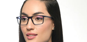 Blue Rectangle Full Rim Unisex Eyeglasses by Lenskart Air-215875