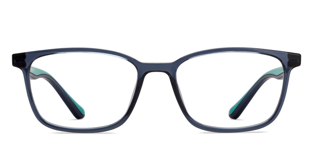 Blue Rectangle Full Rim Unisex Eyeglasses by Lenskart Air-215891