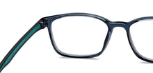 Load image into Gallery viewer, Blue Rectangle Full Rim Unisex Eyeglasses by Lenskart Air-215891