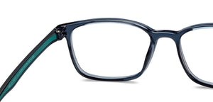 Blue Rectangle Full Rim Unisex Eyeglasses by Lenskart Air-215891