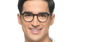 Blue Round Full Rim Unisex Eyeglasses by Lenskart Air-215896